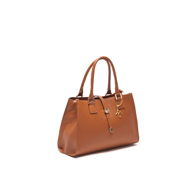 Eleganta ādas somiņa 1078 Cognac-image-2