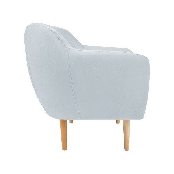 Gaiši zils samta atpūtas krēsls Mazzini Sofas Sardaigne-image-2