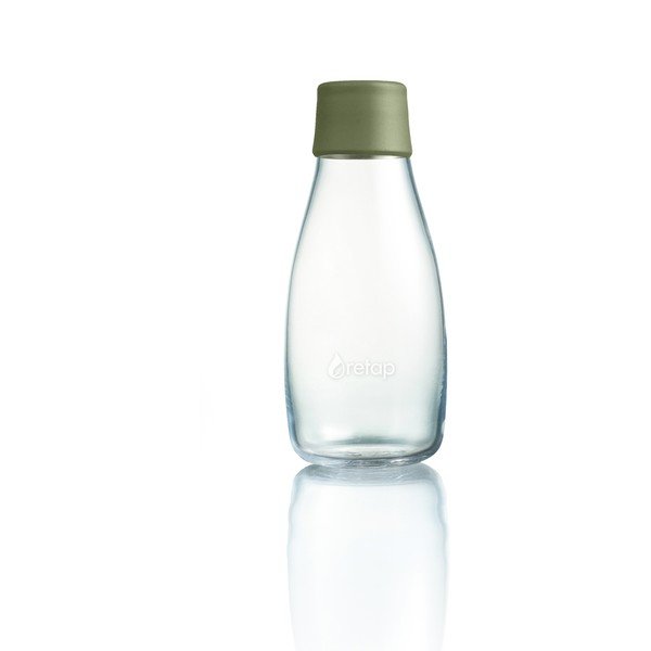 Tumši zaļa stikla pudele ar mūža garantiju ReTap, 300 ml
