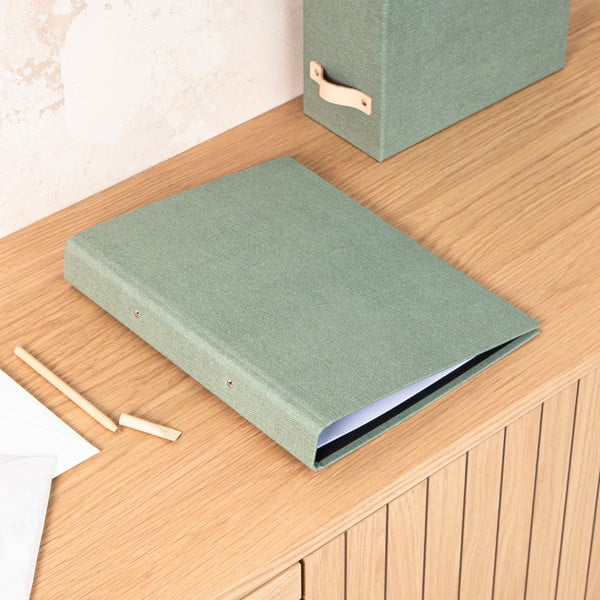 Zaļš kartona organizators Ringo Canvas Paper Laminate – Bigso-image-1