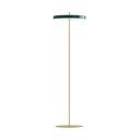 Tumši zaļa LED stāvlampa ar regulējamu spilgtumu un metāla abažūru (augstums 151 cm) Asteria Floor – UMAGE
