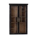 Melna egles masīvkoka piekarināma vitrīna 50x80x14 cm Hazem – Bloomingville
