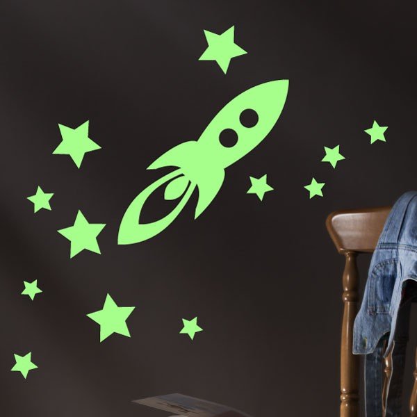 Uzlīme Ambiance Rocket And Stars-image-1