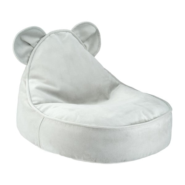 Piparmētru zaļš samta bērnu sēžammaiss Bear – Wigiwama