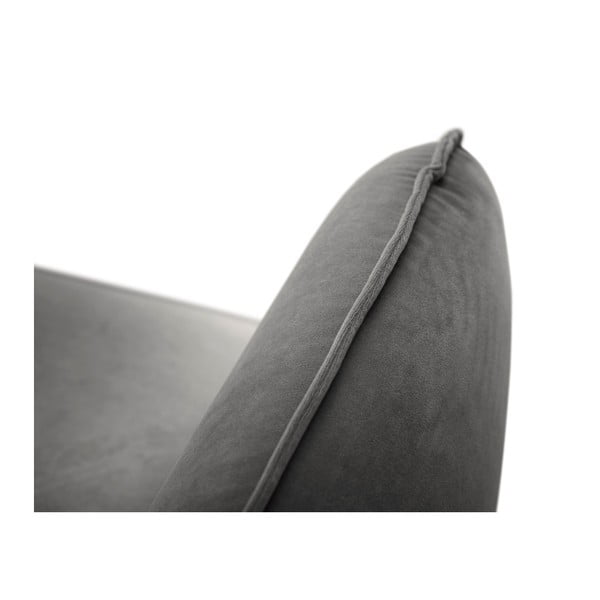 Tumši pelēks samta atpūtas krēsls Cosmopolitan Design Vienna-image-2