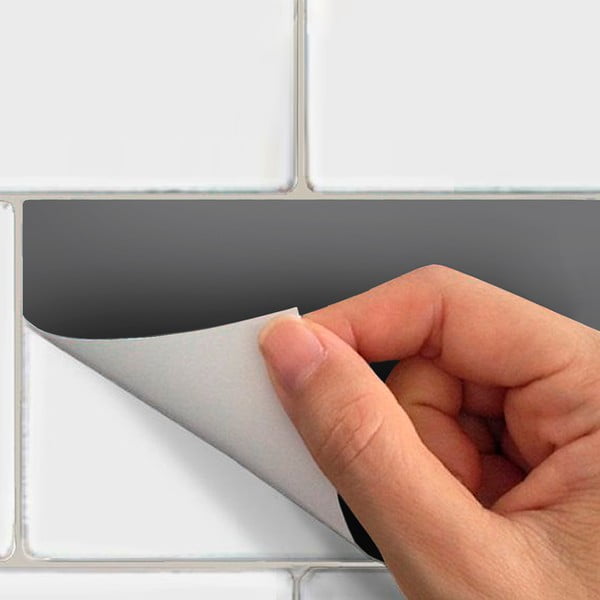 Uzlīmju komplekts flīzēm (30 gab.) 20x10 cm Subway Tiles Grey – Ambiance-image-3