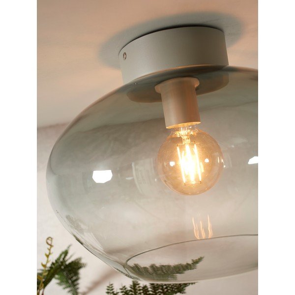 Pelēka griestu lampa ar stikla abažūru ø 35 cm Bologna – it's about RoMi-image-2