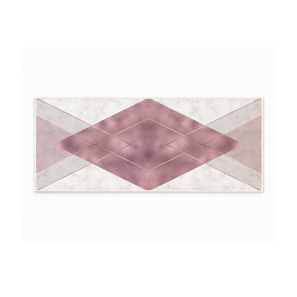 Balts/violets mazgājams paklājs 80x200 cm – Oyo Concept