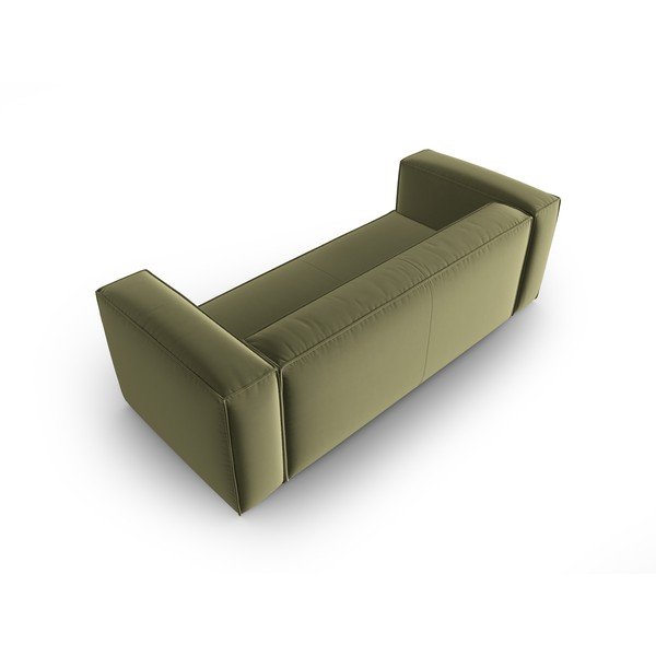 Zaļš samta dīvāns 200 cm Mackay – Cosmopolitan Design-image-3