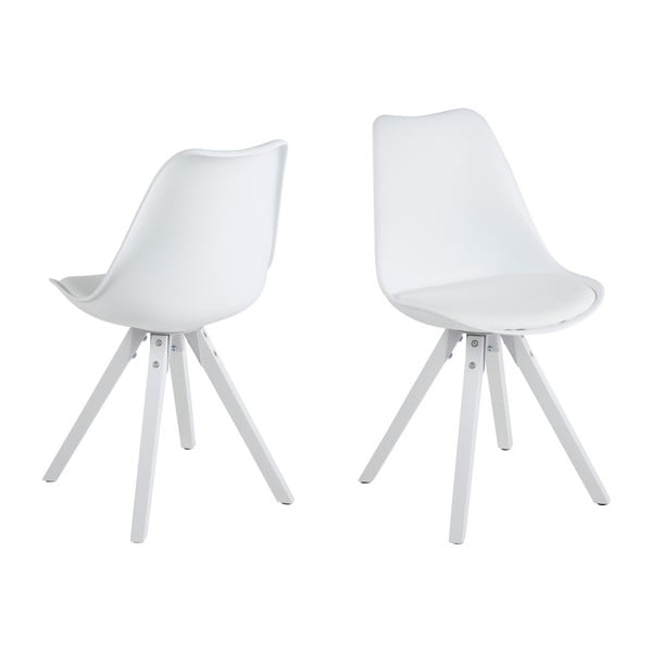 2 baltu ēdamistabas krēslu komplekts Actona Dima