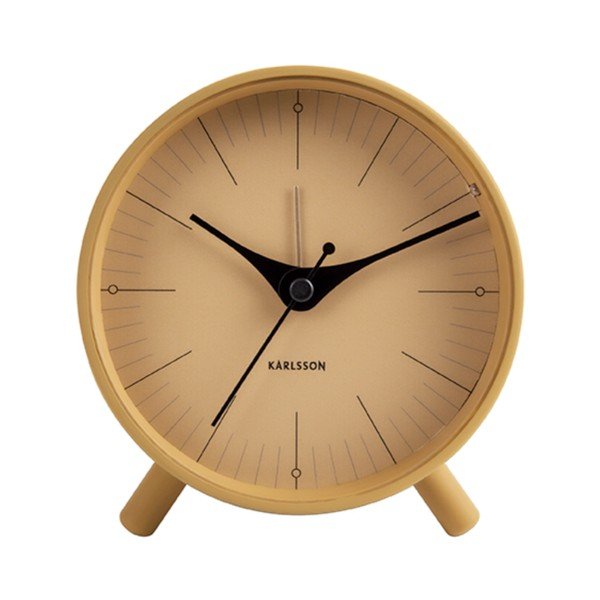 Sinepju dzeltens metāla modinātājs Karlsson Index, ø 11 cm-image-2