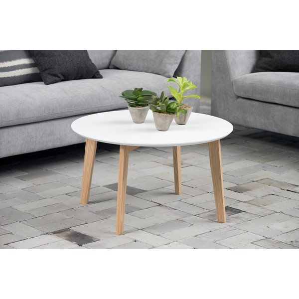 Balts kafijas galdiņš Actona Molina, ⌀ 50 cm-image-1
