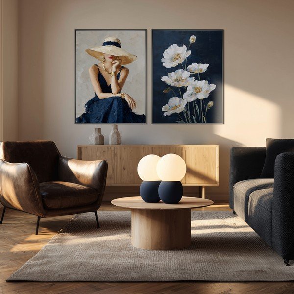 Drukāta glezna ar rāmi 60x80 cm White Poppies – Styler-image-4