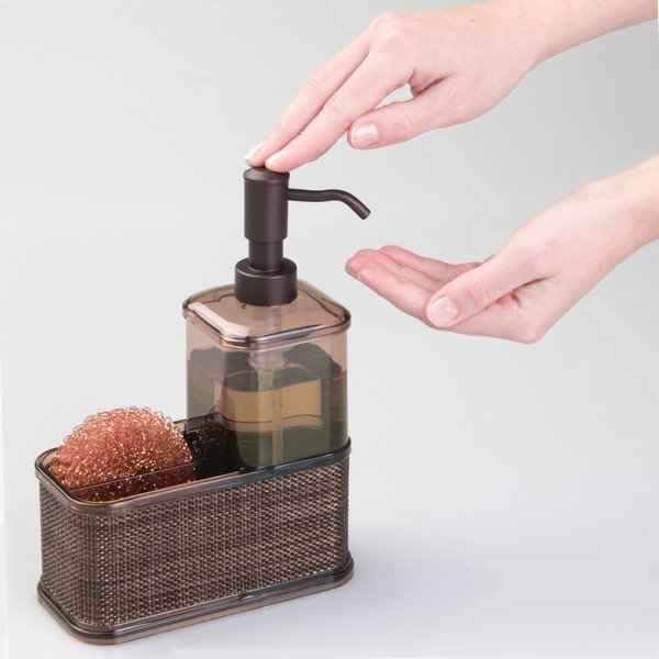 Bronzas krāsas ziepju dozators iDesign Twillo, 532 ml-image-4