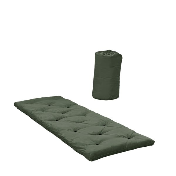 Zaļš futona matracis 70x190 cm Bed In A Bag Olive - Karup Design