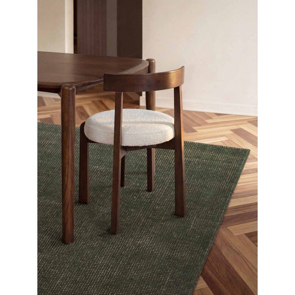 Tumši zaļš ar rokām darināts vilnas paklājs 160x230 cm Greenwich – Ted Baker-image-1