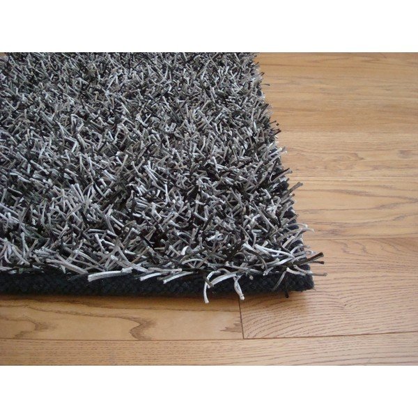 Paklājs Shaggy Black Silver, 120x170 cm-image-1