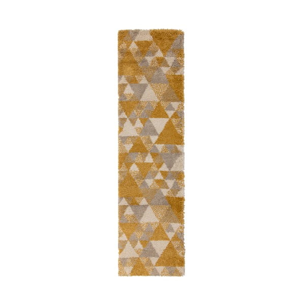 Oranžs un bēšs paklājs Flair Rugs Nuru, 60 x 230 cm