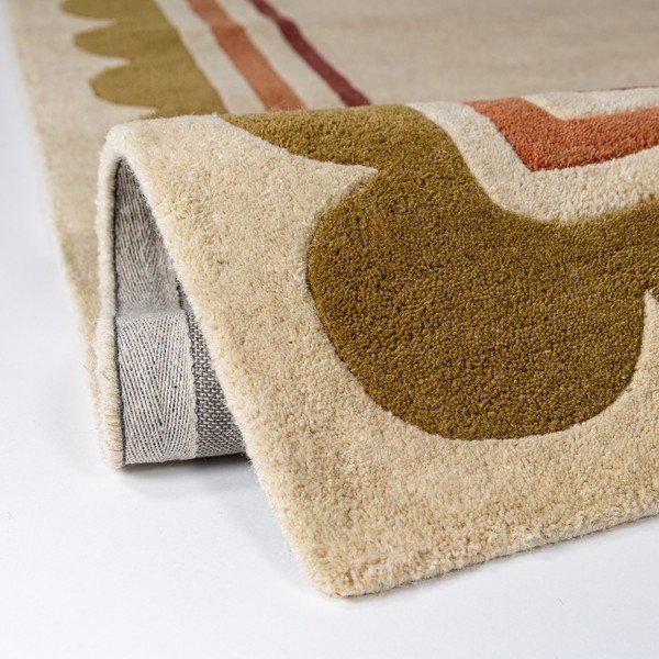 Dabīga toņa ar rokām darināts vilnas paklājs 160x230 cm Lois – Flair Rugs-image-3