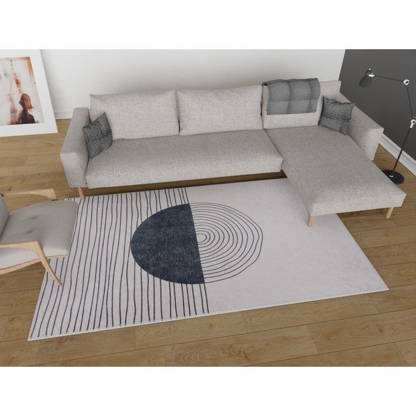 Krēmkrāsas mazgājams celiņa paklājs 80x200 cm – Vitaus-image-1