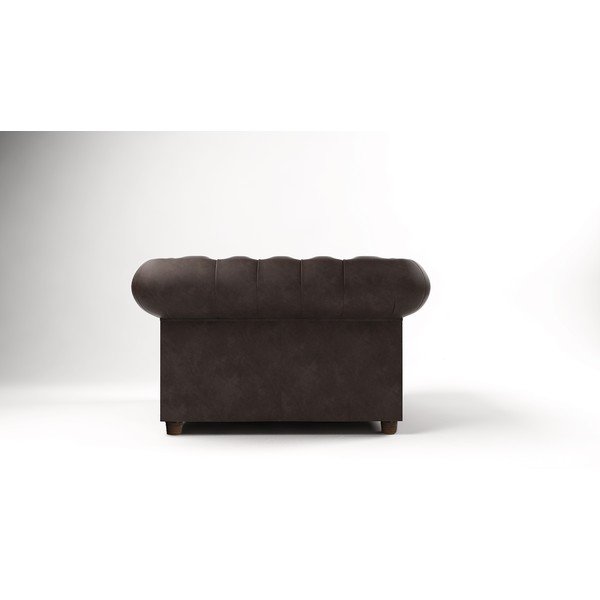 Tumši brūns samta krēsls Cambridge – Ropez-image-3