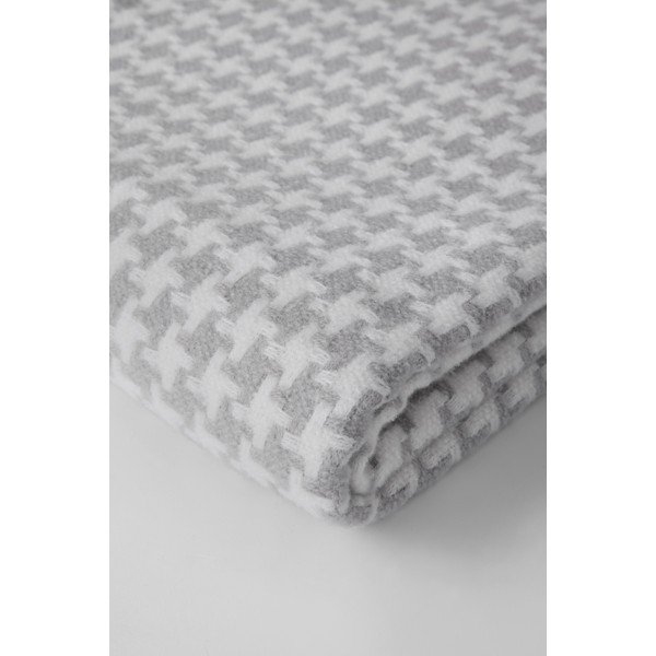 Gaiši pelēks pleds ar kokvilnu Euromant Pearls, 140 x 160 cm-image-1