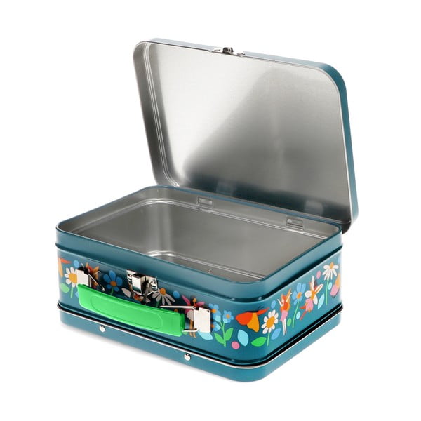 Tumši zils metāla bērnu čemodāns 19x8x17 cm Fairies in the Garden – Rex London-image-2