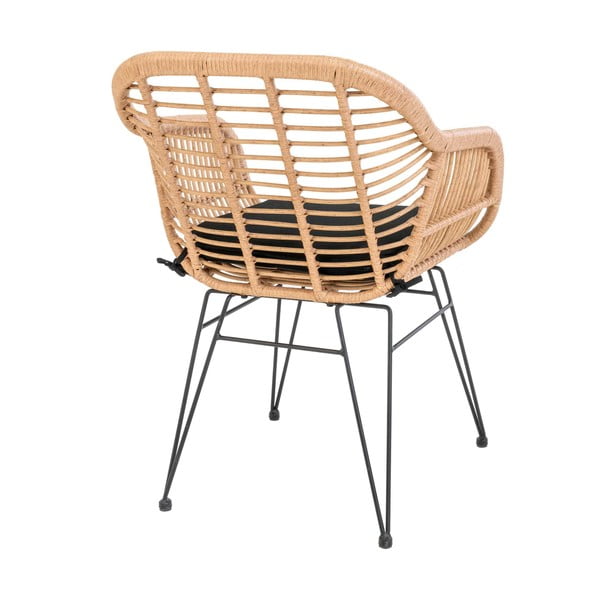 2 mākslīgās rotangpalmas dārza krēslu komplekts House Nordic Trieste-image-2