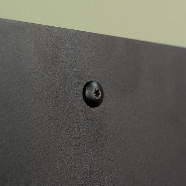 Melns metāla sienas plaukts 30 cm Flex – Spinder Design-image-2