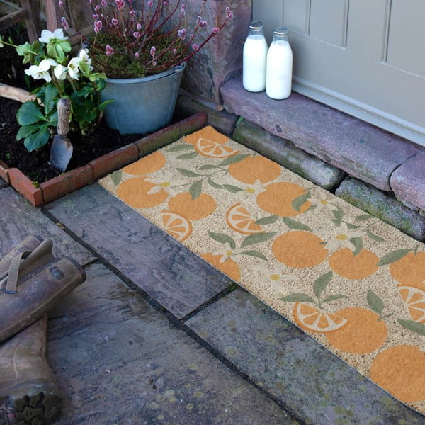 Kokosšķiedras kājslauķis 40x120 cm Orange – Artsy Doormats-image-2