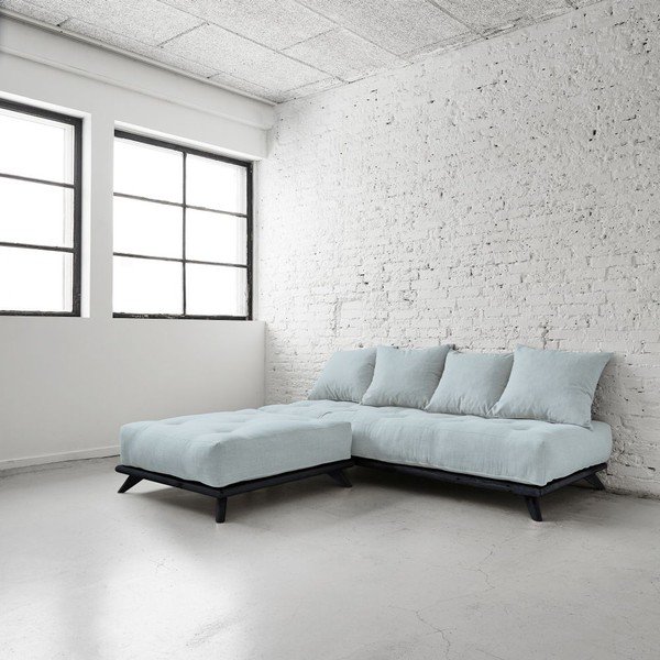 Dīvāns Senza Black/Sky Blue-image-2