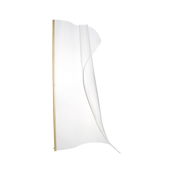 Zelta krāsas alumīnija LED stāvlampa ar akrila stikla abažūru (augstums 105 cm) Siderno – Nova Luce