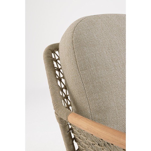 Gaiši brūns metāla dārza atpūtas krēsls Eulero – Bizzotto-image-3