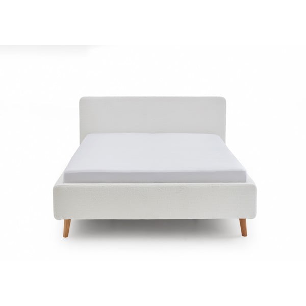 Balta polsterēta divvietīga gulta ar veļas kasti ar redelēm 180x200 cm Mattis – Meise Möbel-image-3