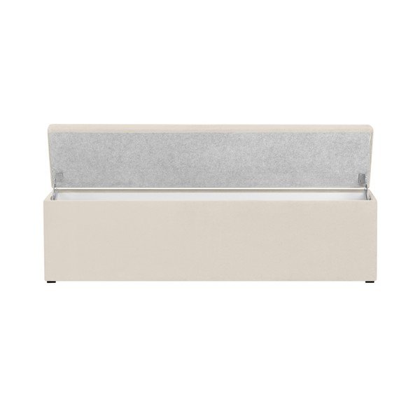 Krēmkrāsas osmanu ar uzglabāšanas vietu Windsor & Co Sofas Nova, 200 x 47 cm-image-2