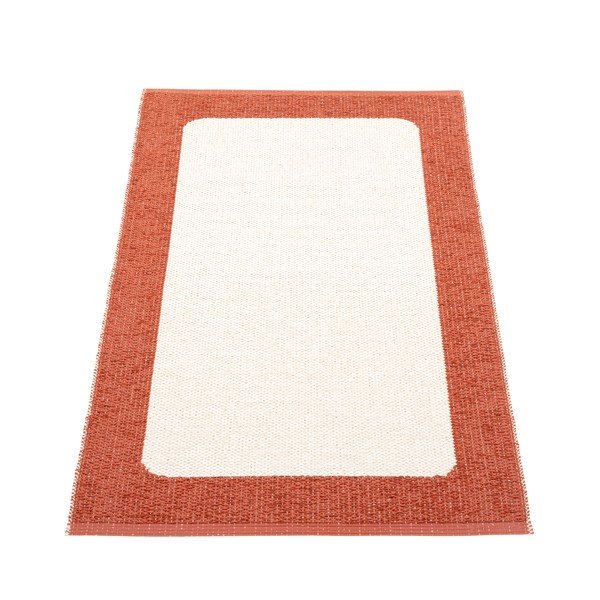 Ķieģeļu sarkans/krēmkrāsas iekštelpu un āra paklājs 70x120 cm Ilda Brick – Pappelina