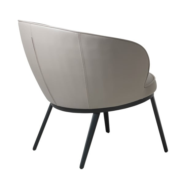 Pelēks/bēšs atpūtas krēsls no ādas imitācijas Gain – Unique Furniture-image-3