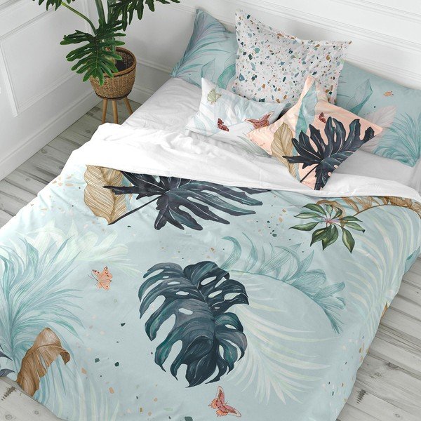 Kokvilnas segas pārvalks Happy Friday Basic Tropical, 140 x 200 cm-image-1