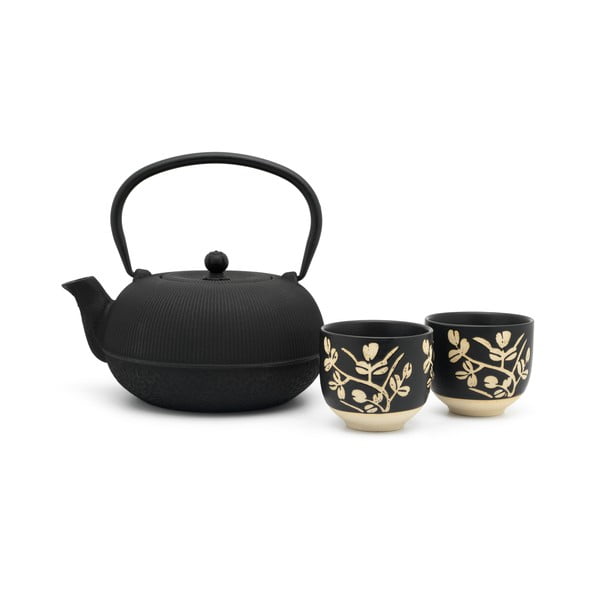 Melns porcelāna/čuguna tējas piederumu komplekts Sichuan – Bredemeijer