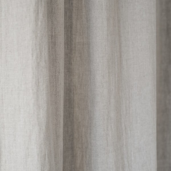 Bēšs lina aizkars ar tuneli Linen Tales Night Time, 250 x 140 cm-image-2