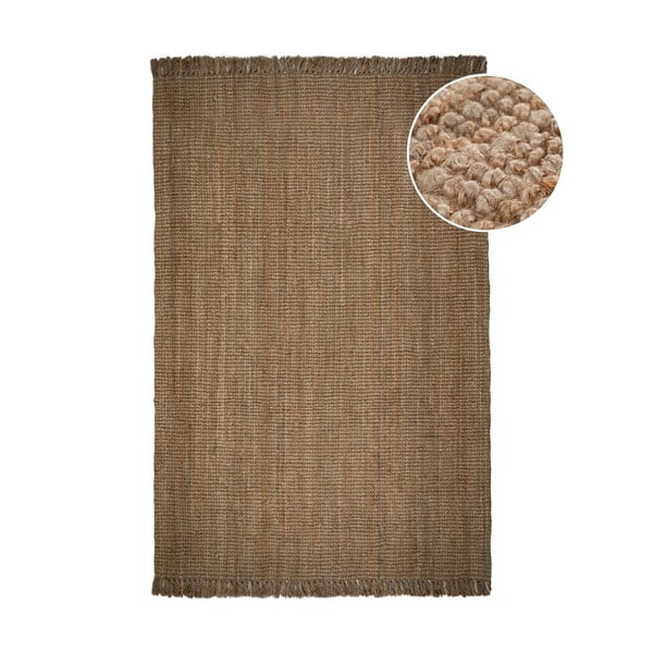 Brūns džutas paklājs Flair Rugs Jute, 160 x 230 cm