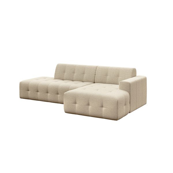 Bēšs stūra dīvāns (ar labo stūri/ar zvilni) Tuil – Rodier-image-2