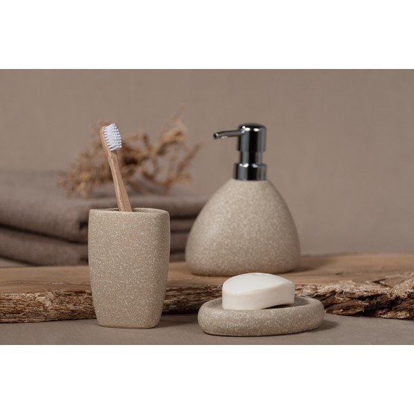 Bēšs keramikas trauks zobu birstei Wenko Pion-image-3