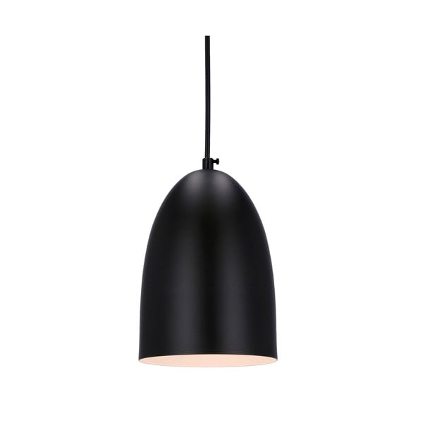 Melna piekaramā lampa ar metāla abažūru ø 14 cm Icaro – Candellux Lighting-image-1