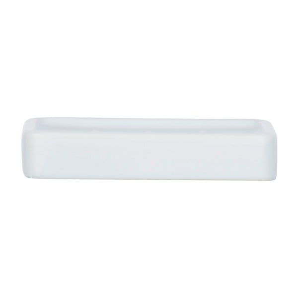 Matēts balts keramikas ziepju trauks Wenko Hexa-image-2