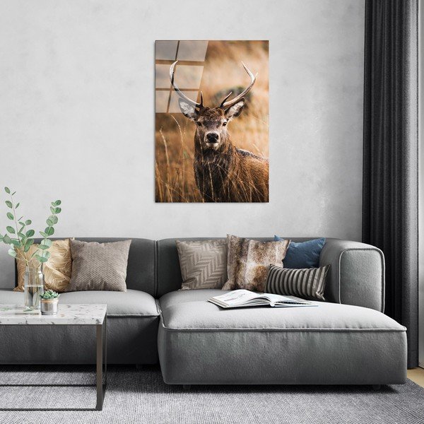 Stikla glezna 70x100 cm Deer – Wallity-image-3