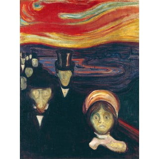 Gleznas reprodukcija Edvard Munch – Anxiety, 45 x 60 cm