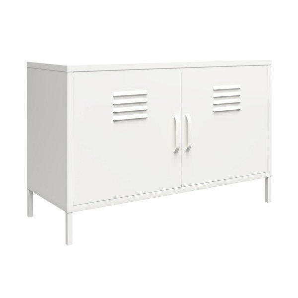 Balts metāla skapis 100x64 cm Mission District – Støraa-image-2