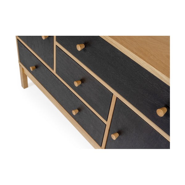 Melnā un brūnā kumode Woodman AbbeyWood-image-3