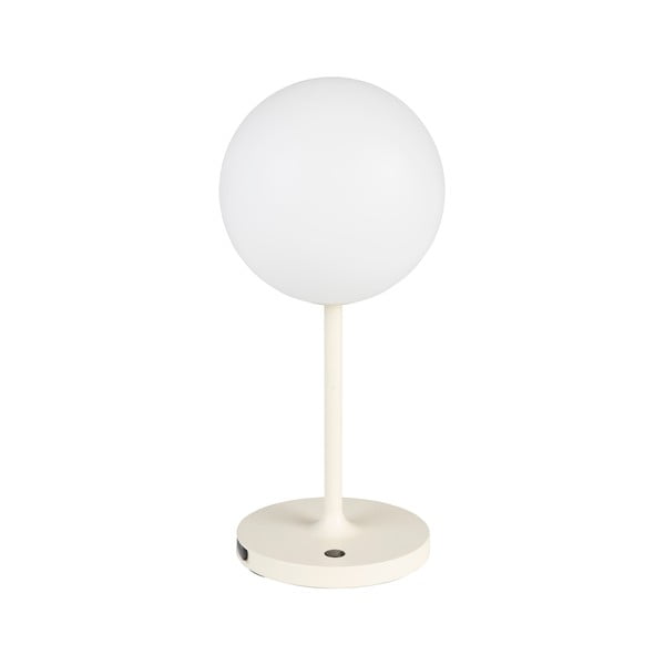 Krēmkrāsas galda lampa ar regulējamu spilgtumu (augstums 33 cm) Hub – White Label